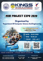 Mini Project Expo 2026 Project Expo Poster